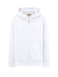 Kinder Kapuzen-Sweatjacke aus Bio-Baumwolle mit Reißverschluss und Kängurutaschen